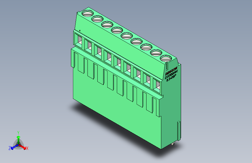 DEGSON DG500 系列 5.05.087.62mm 接线端子-DG500HH-5.0-09P-14-00AH