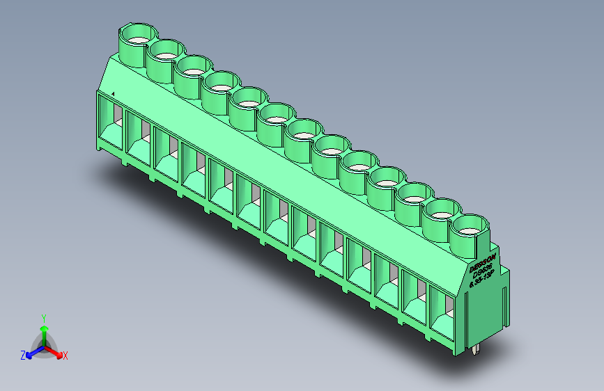 DEGSON DG636 系列 6.357.629.52mm 接线端子-DG636-6.35-13P-14-00AH
