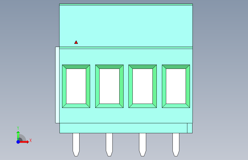 DG129-5.0-04P-14-00AH 正面视图