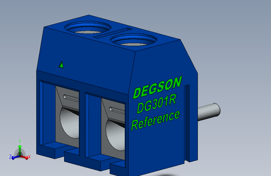 DEGSON DG301 系列 5.0mm 接线端子-DG301R-5.0-xxP-12-00AH