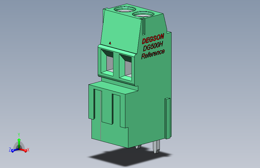 DEGSON DG500 系列 5.05.087.62mm 接线端子-DG500H-5.0_5.08-xxP-14-00AH