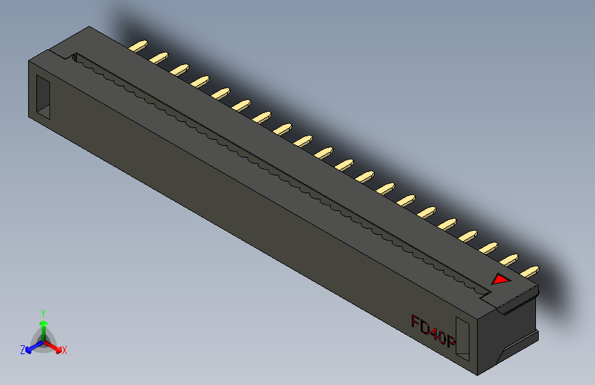 FDC-40 ( DS1018-2.54-40 )