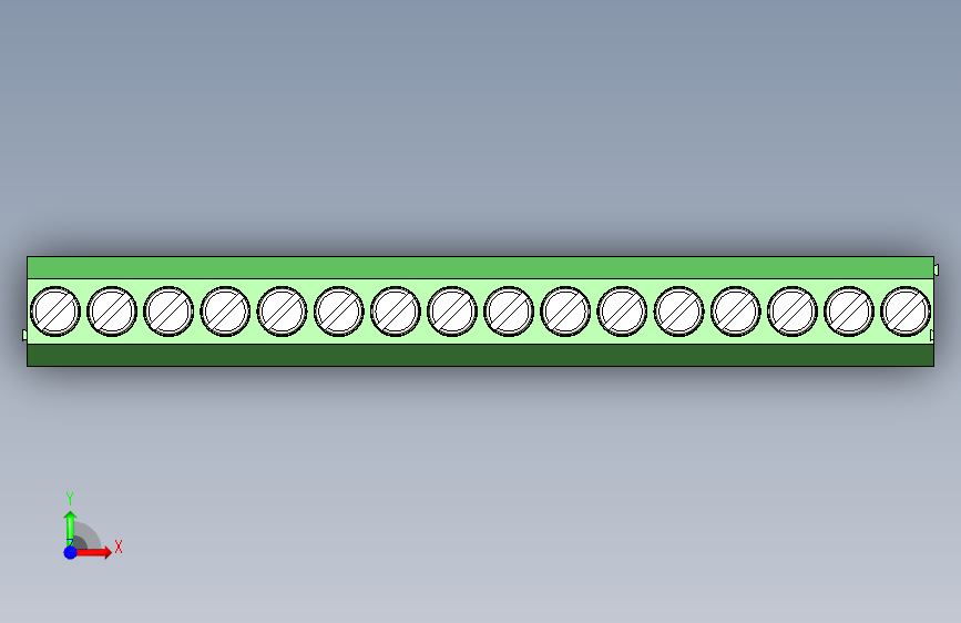 PCB_Terminal_Block_16-P3.5 正面视图