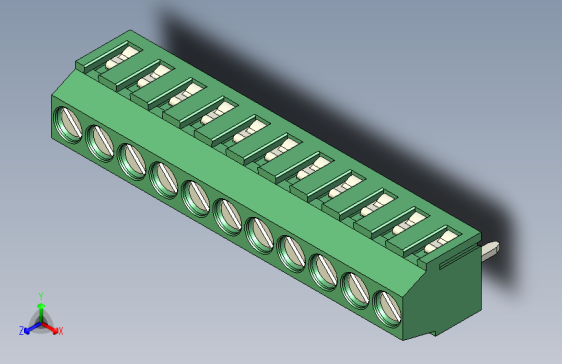 PCB Terminal Block 11 DEG381-3.5