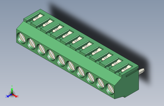 PCB Terminal Block 10 DEG381-3.5