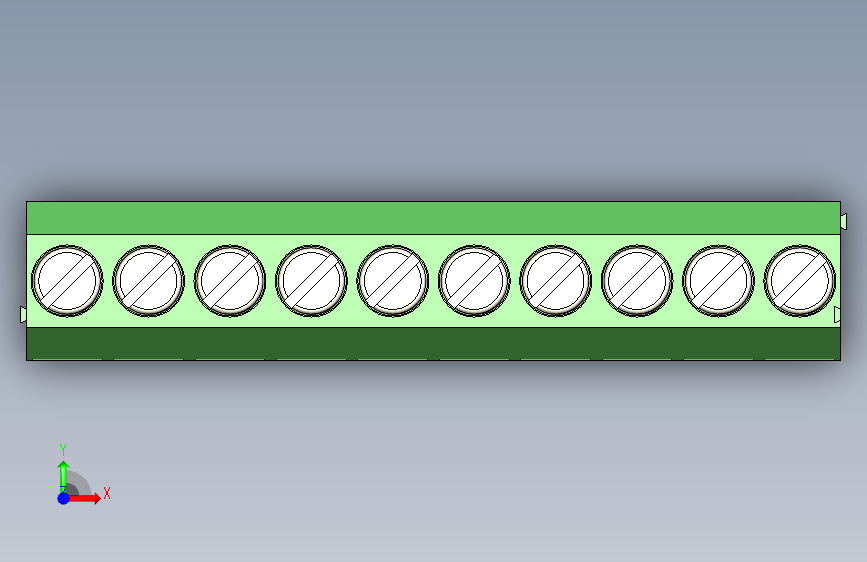 PCB_Terminal_Block_10-P3.5 正面视图