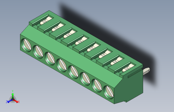 PCB Terminal Block 8 DEG381-3.5