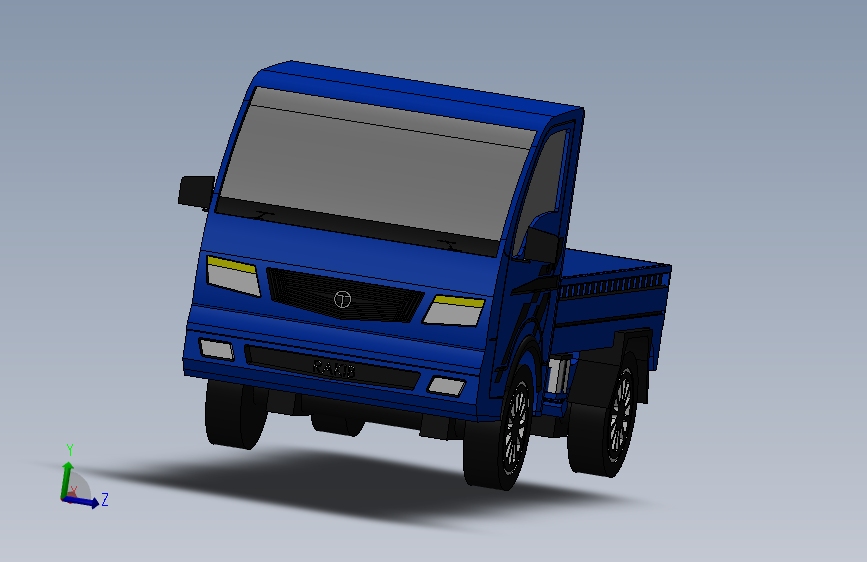 52-小型卡车  3d模型图纸