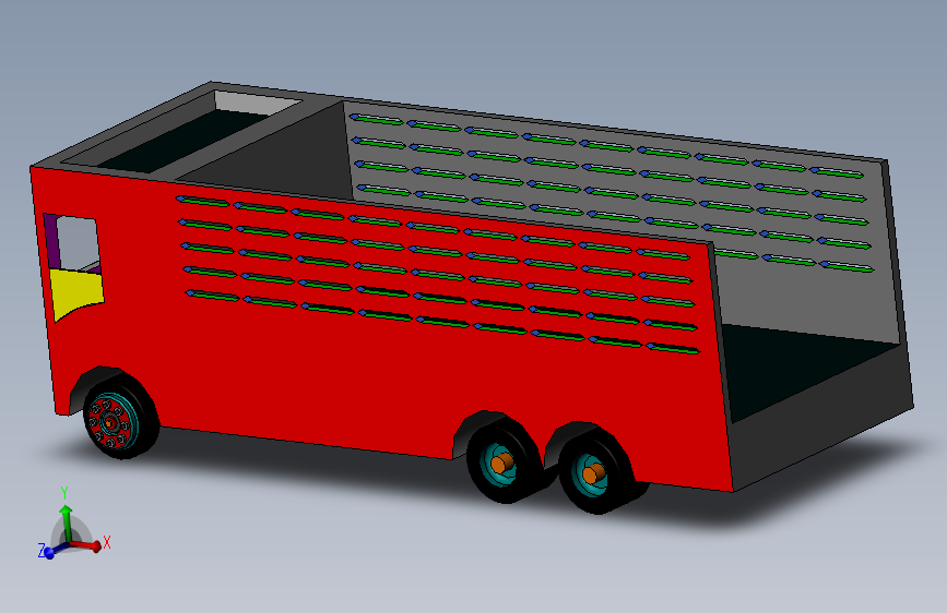 44-塔塔卡车  3d模型图纸