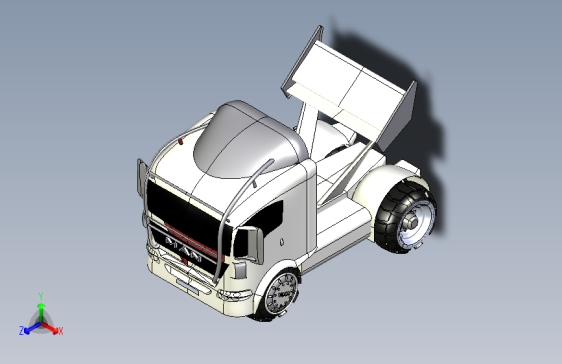 32-人卡车+(欧洲卡车)  3d模型图纸