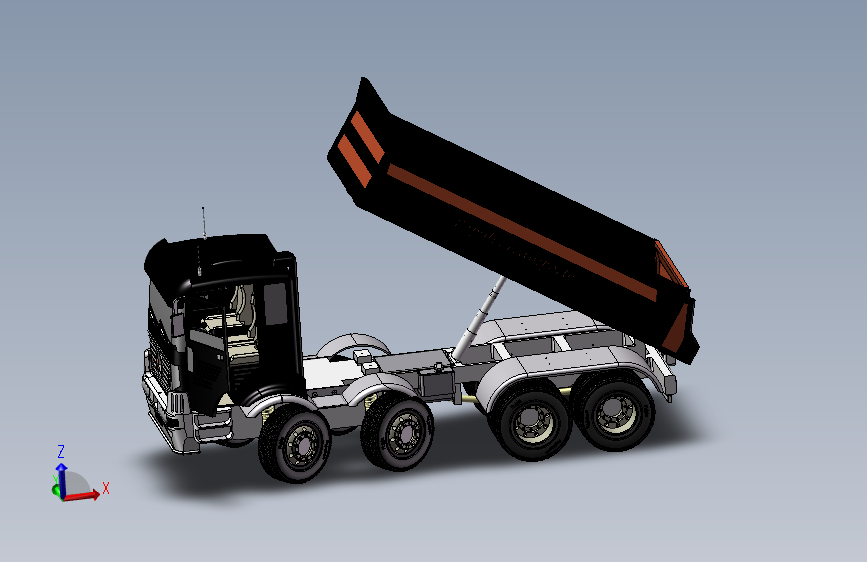 18.自卸卡车  3d模型图纸