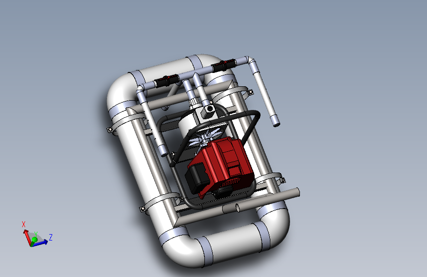 气垫船模型图 Solidworks 2022 模型图纸下载 懒石网