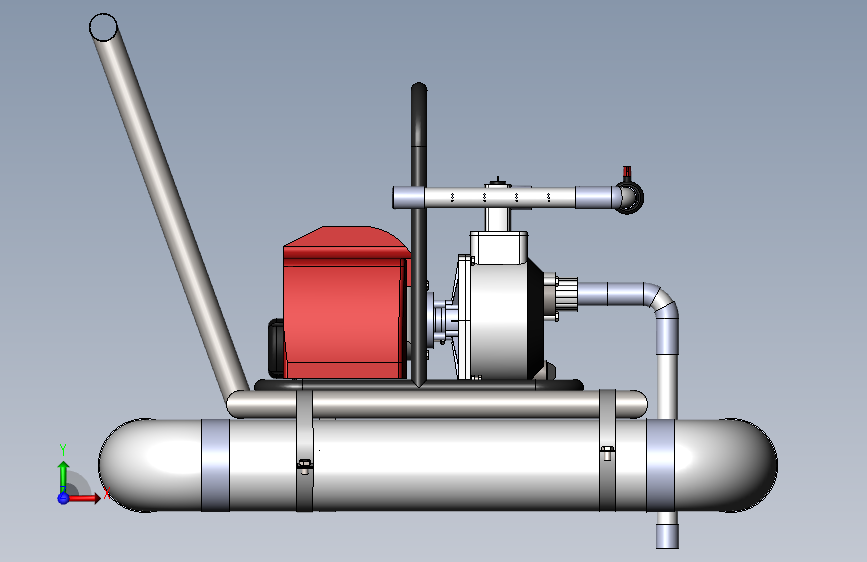 气垫船模型图 Solidworks 2022 模型图纸下载 懒石网