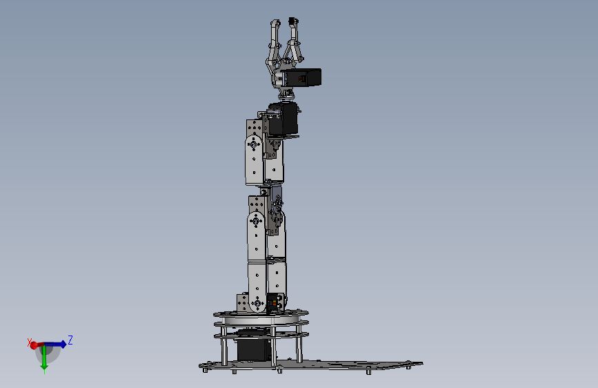 6自由度机械臂套件三维模型 Solidworks 2014 模型图纸下载 懒石网