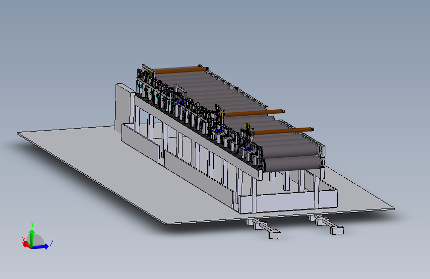 造纸机干燥部件模型3D图纸 Solidworks设计 附STEP格式