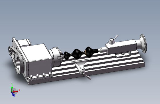 小型木工车床模型3D图纸 Solidworks设计