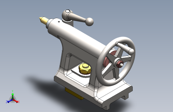lathe tail stock车床尾座3D图纸 Solidworks设计