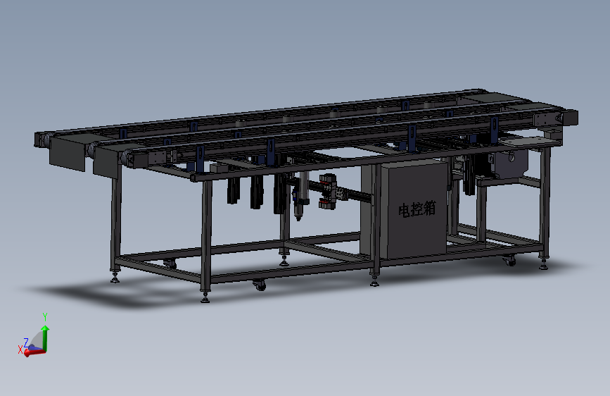 同步带及顶升机  3d模型图纸