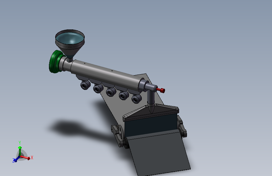 塑料薄膜挤出机结构模型3D图纸 Solidworks设计