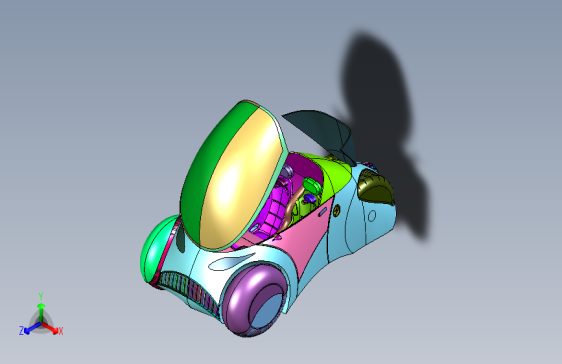 低速电动封闭三轮车