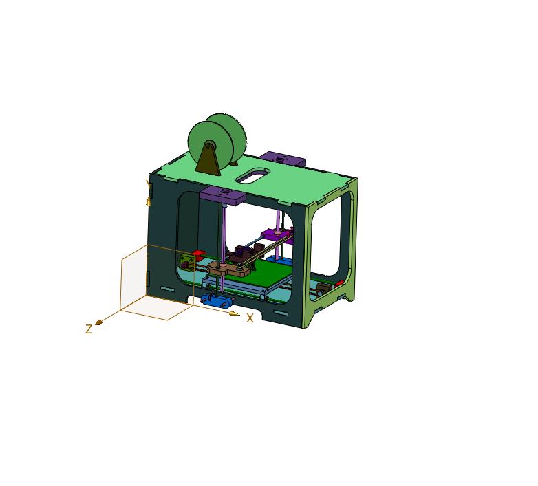 断电续打钣金整机3D打印机