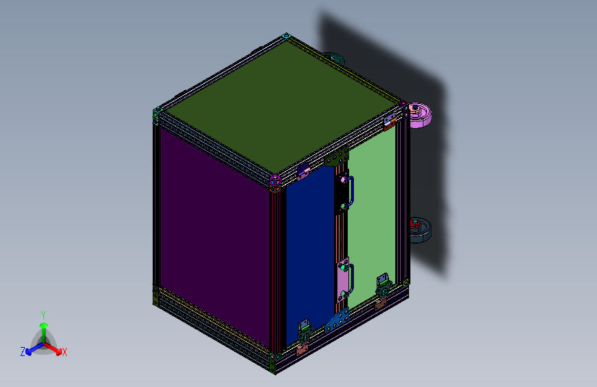 航空抗震仪器箱物流托运箱
