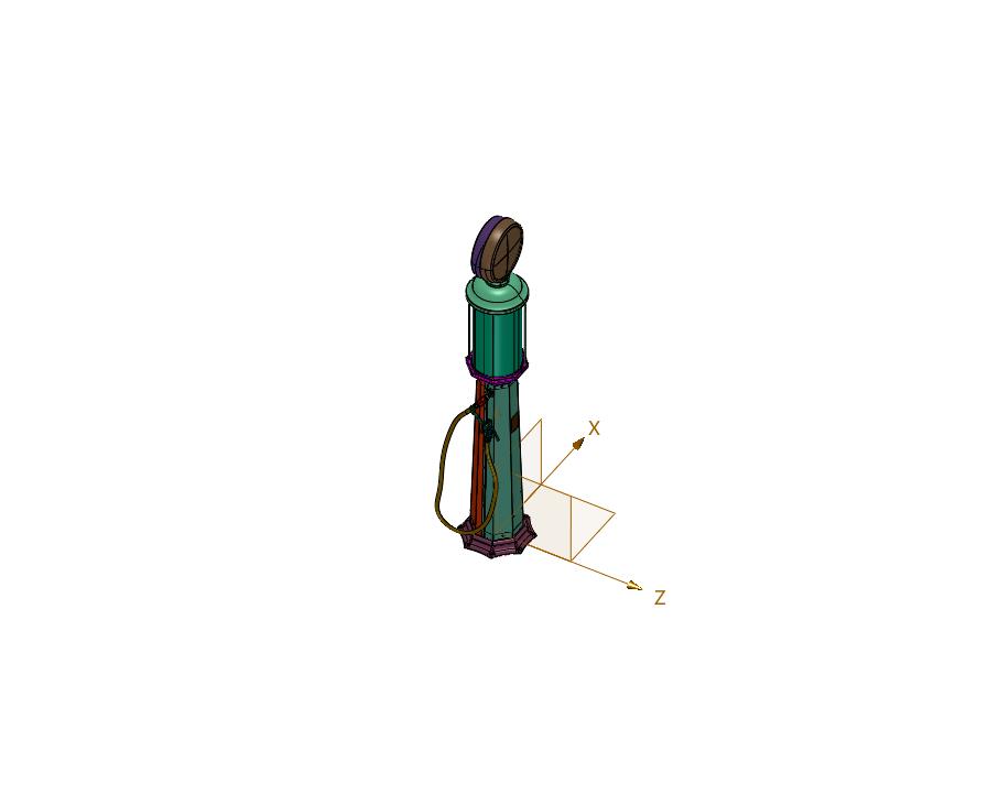 老式机械汽油加油机