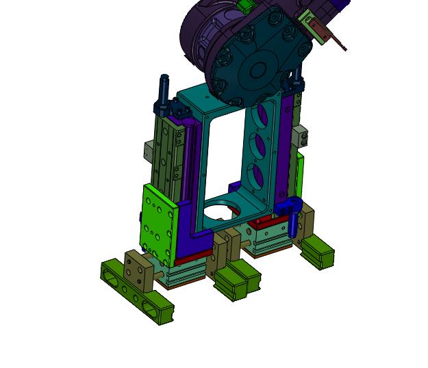 双零件夹持机器人抓手