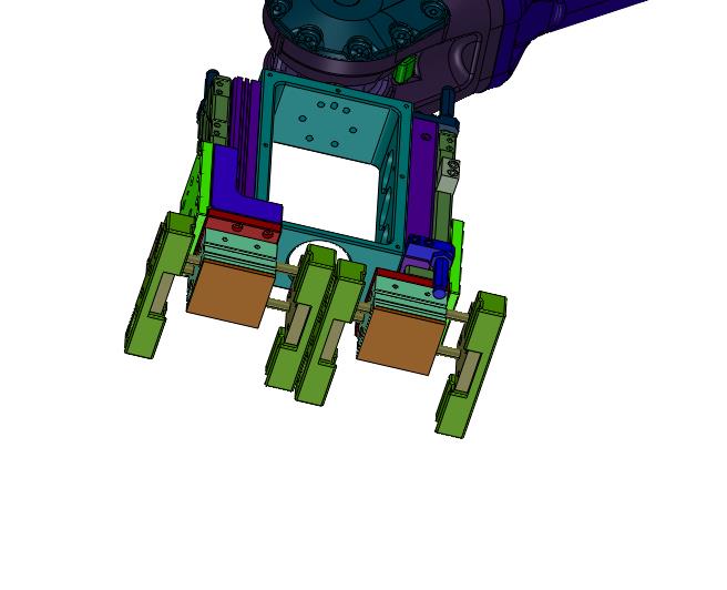 双零件夹持机器人抓手
