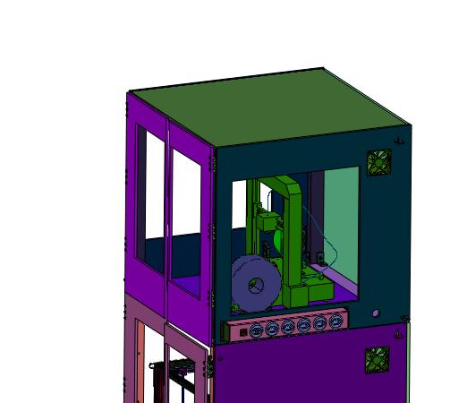 双台立式3d打印机机柜