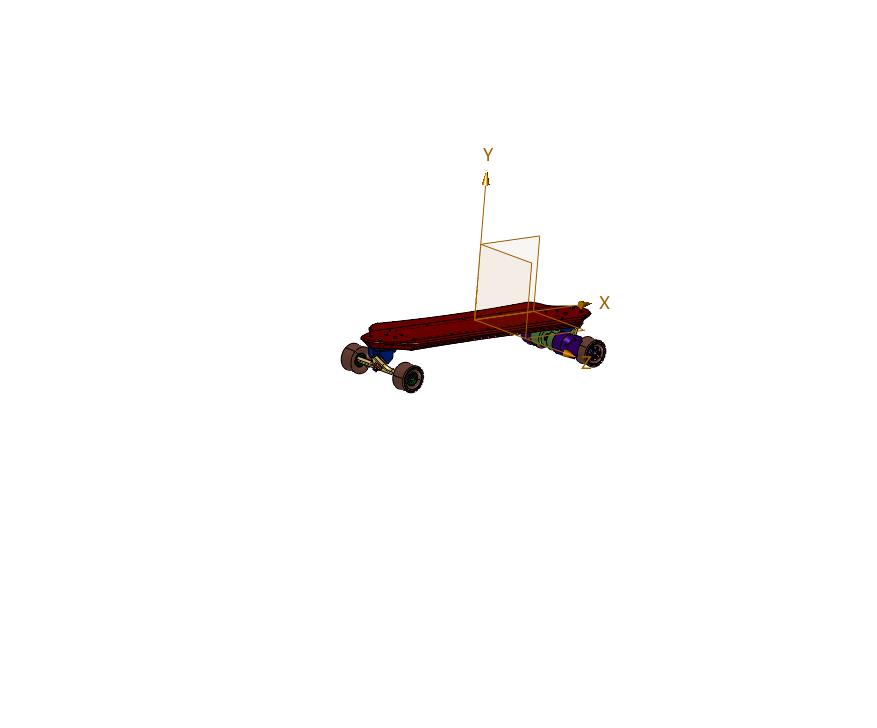 一体式四轮代步电动滑板车