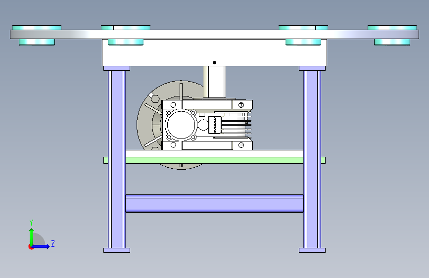 旋转工作台3D设计