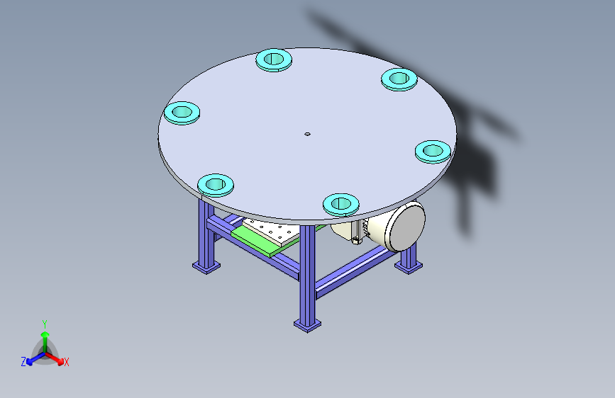 旋转工作台3D设计