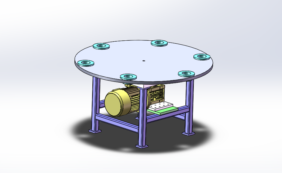 旋转工作台3D设计