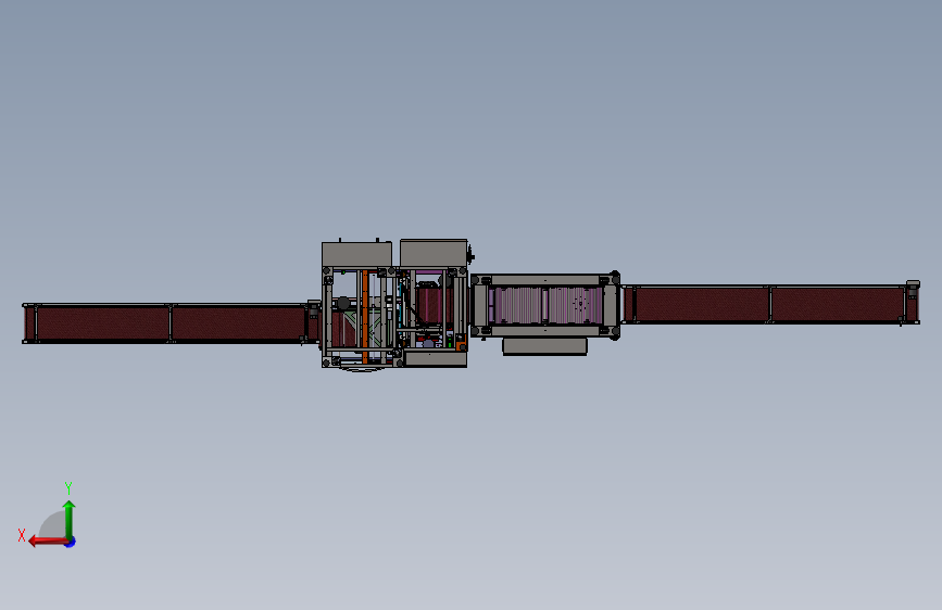 边封收缩机封切机热收缩机3d图纸自动包装套袋封口收缩机