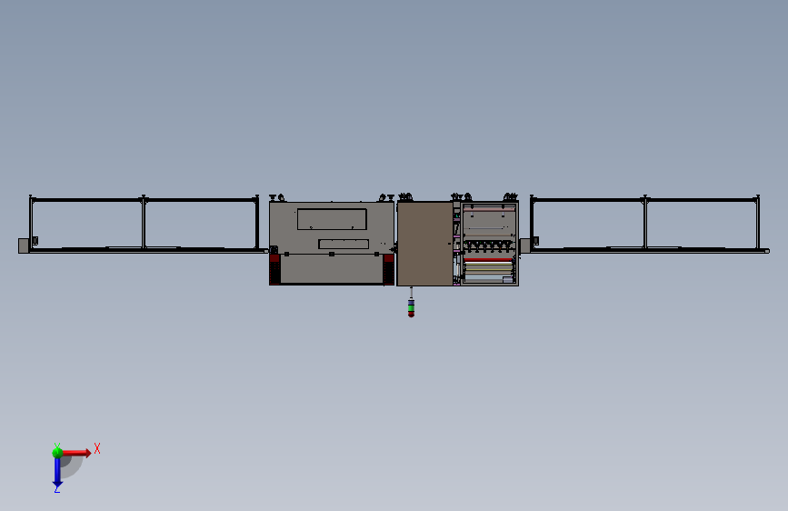 边封收缩机封切机热收缩机3d图纸自动包装套袋封口收缩机