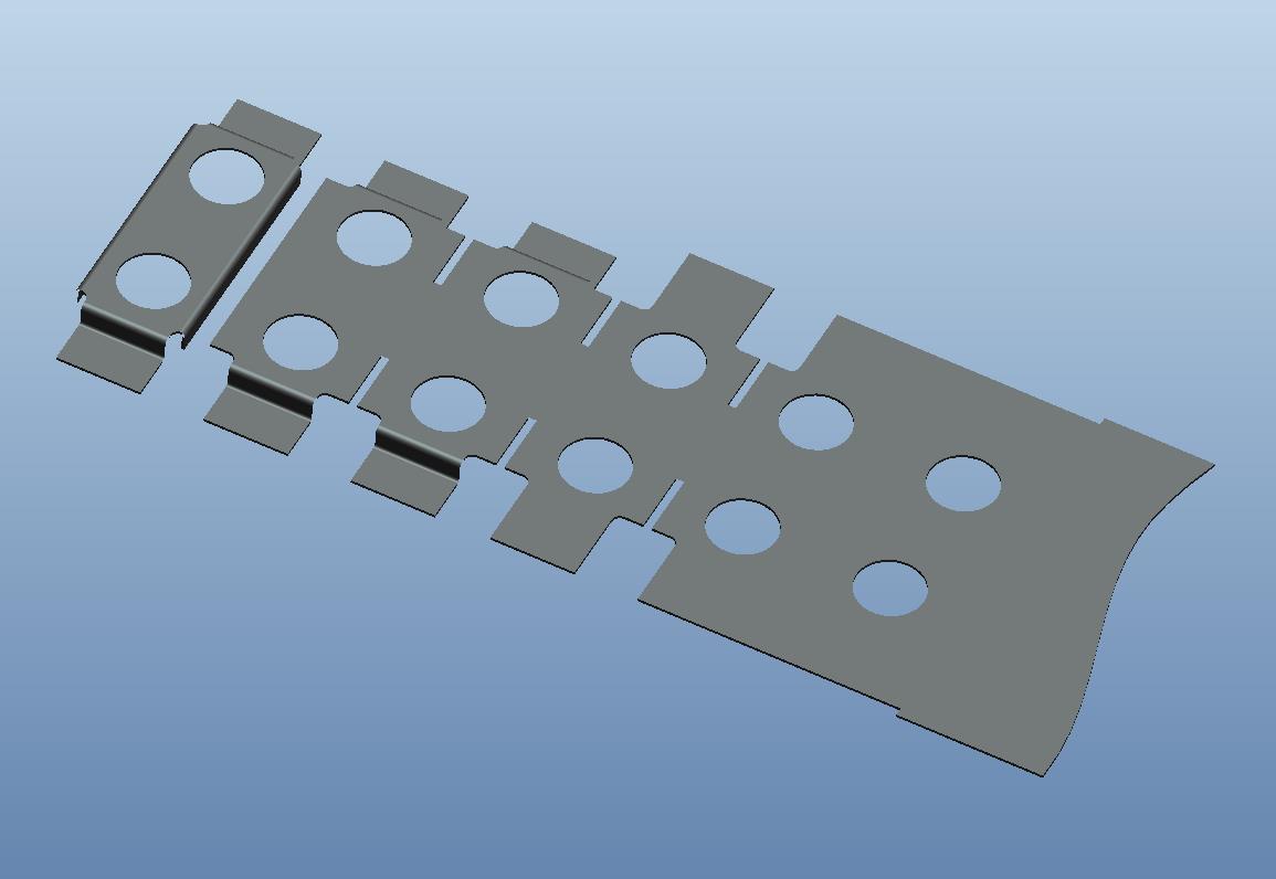 前门锁环螺母板盒级进模
