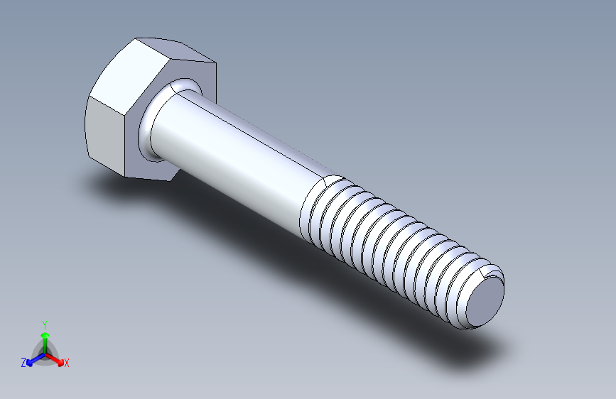 UNC 六角螺栓-Hex Bolt 0.250-20 x 1.500