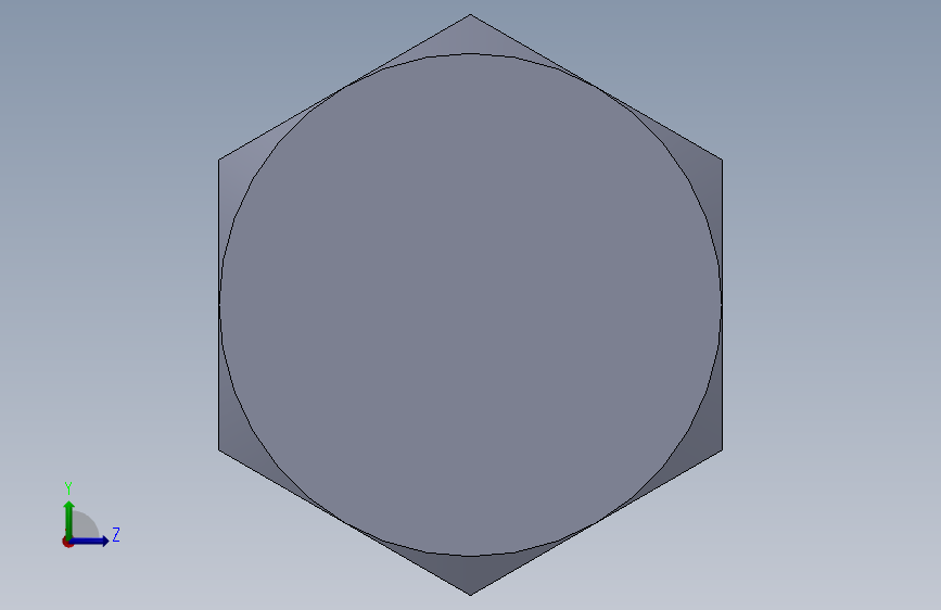 UNC 六角螺栓-Hex Bolt 0.250-20 x 1.500.SLDPRT 左侧视图