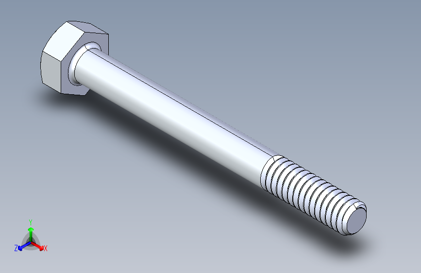 UNC 六角螺栓-Hex Bolt 0.250-20 x 2.500