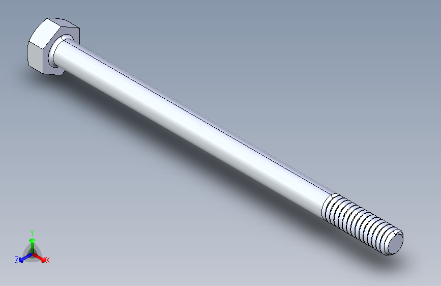 UNC 六角螺栓-Hex Bolt 0.250-20 x 4