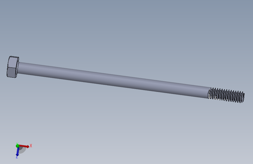 UNC 六角螺栓-Hex Bolt 0.250-20 x 5.SLDPRT