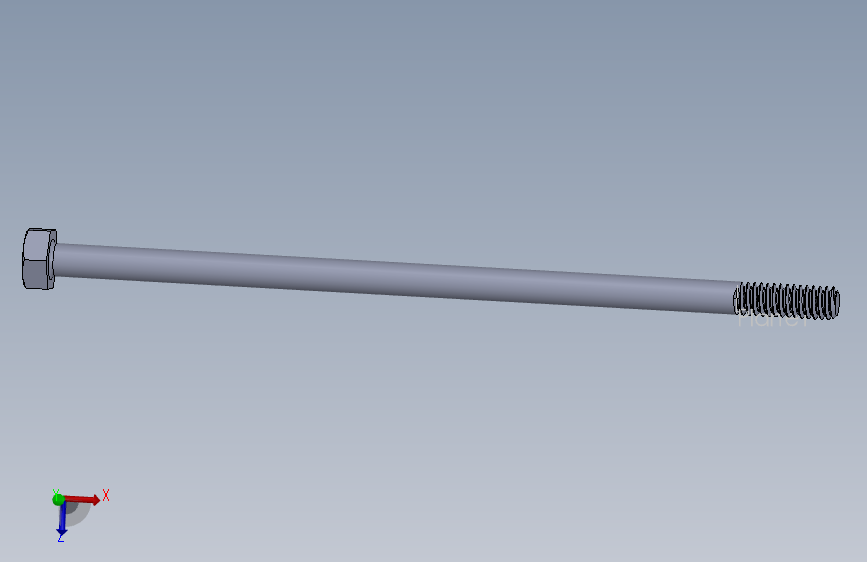 UNC 六角螺栓-Hex Bolt 0.250-20 x 6.SLDPRT