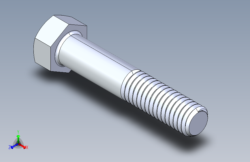 UNC 六角螺栓-Hex Bolt 0.375-16 x 2
