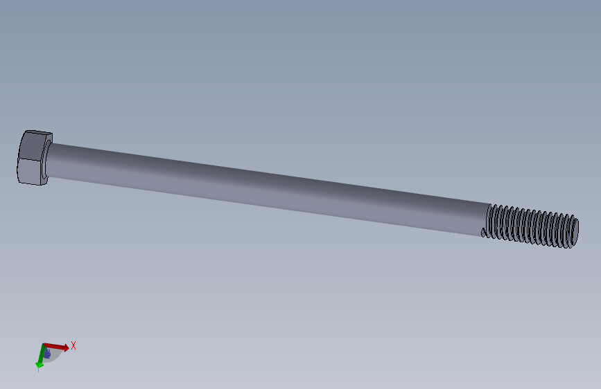 UNC 六角螺栓-Hex Bolt 0.375-16 x 6.SLDPRT