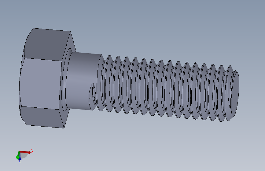 UNC 六角螺栓-Hex Bolt 0.500-13 x 1.5.SLDPRT
