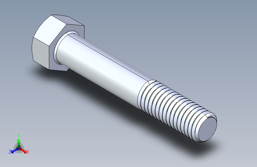 UNC 六角螺栓-Hex Bolt 0.500-13 x 3