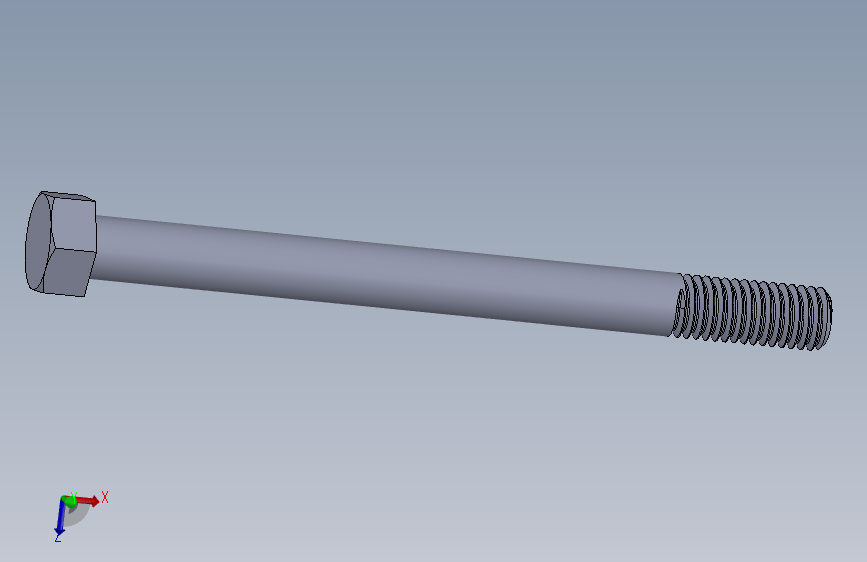 UNC 六角螺栓-Hex Bolt 0.500-13 x 6.SLDPRT