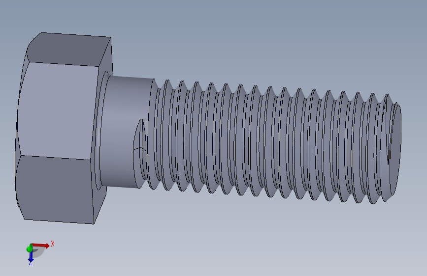 UNC 六角螺栓-Hex Bolt 0.750-10 x 2.SLDPRT