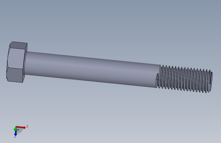 UNC 六角螺栓-Hex Bolt 0.750-10 x 6.SLDPRT